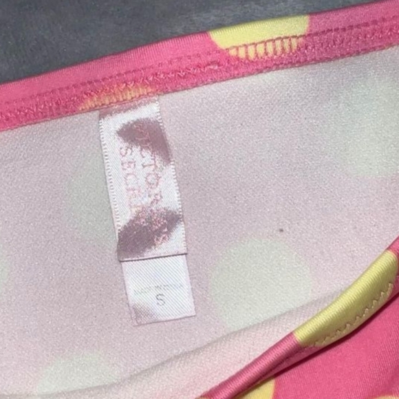 VINTAGE Victoria’s Secret Triangle Polka Dot Bikini aabbcc - Picture 3 of 10